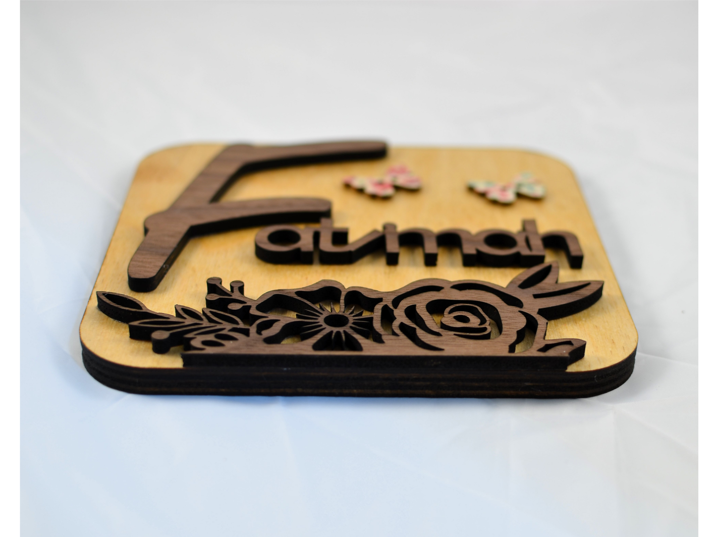 Personalized Floral Nursery Sign